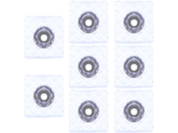 Heallily 8-almofadas Antiderrapantes Brancas Em Pvc, Multifuncionais, Para Elevar Os Pés De Móveis E Máquinas Lavar