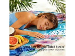 Toalhas De Praia Em Microfibra Absorvente Para Campismo, Piscina E Viagens.150*75cm Peixe-palhaço Hexinyigjly