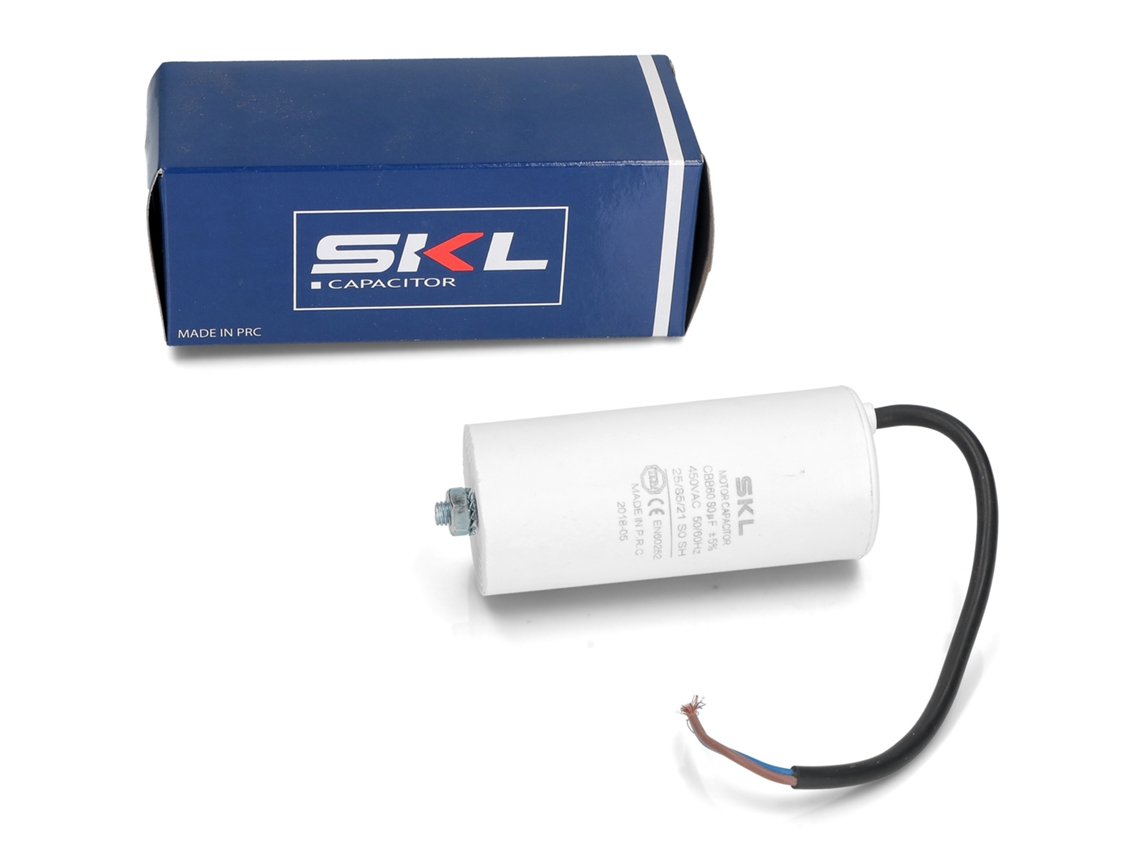 Capacitor 80µf + Cabo Eletrodomésticos Cap640un