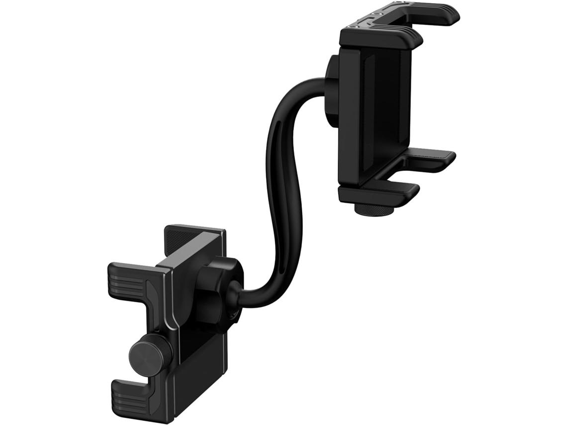 Suporte Para Celular Com Clipe Para Espelho Retrovisor, Base Ajustável