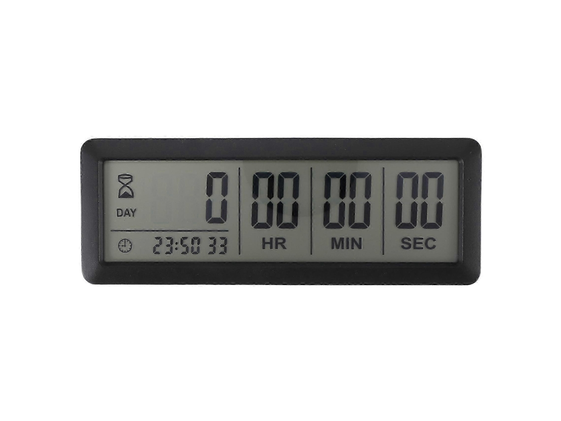 Big Digital Countdown Days Timer Clock - 999 Days Count Down Clock Timer For Graduation Lab Kitchen (black)black