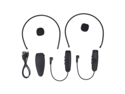 Sistema de microfone sem fio UHF de 2,4 GHz com fones para canto e oratória, transmissor e receptor | S/MARCA
