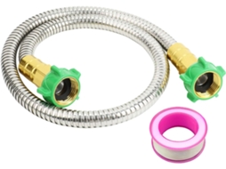 Mangueira De Jardim Em Aço Inoxidável Com Conector Fêmea-fêmea, À