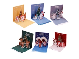 Cartões De Natal 3d Com Envelopes , Pop Up 3d Aquaforge (3)