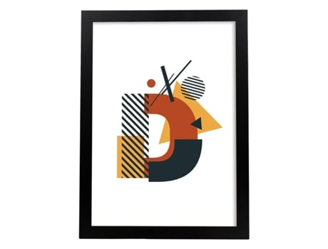 Póster NACNIC Poster de D. Estilo de Geometria com Formas com Imagens Do Alfabeto