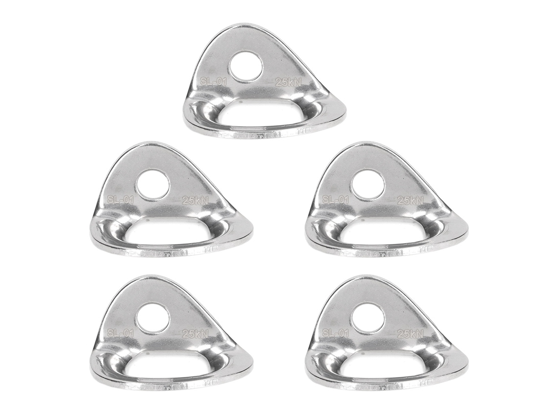 5 Pinos de Escalada Aço Inox 316 para Rapel