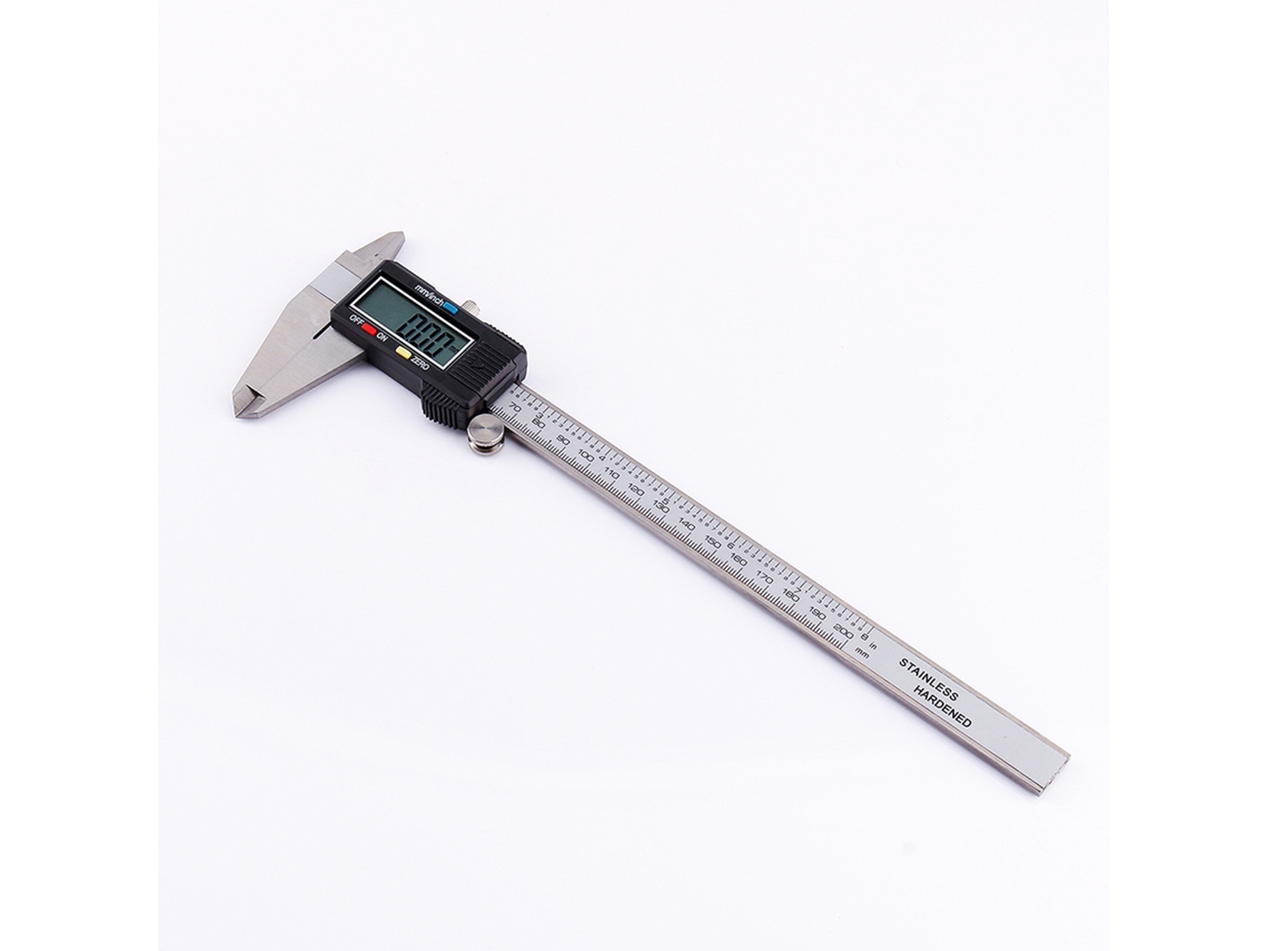 Pie De Rey Digital De Acero Inoxidable Caliper Vernier Electrónico Medidor Herramienta Conversión Milímetro