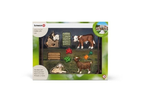 Conjunto de Figuras  Cercado com Crias de Animais