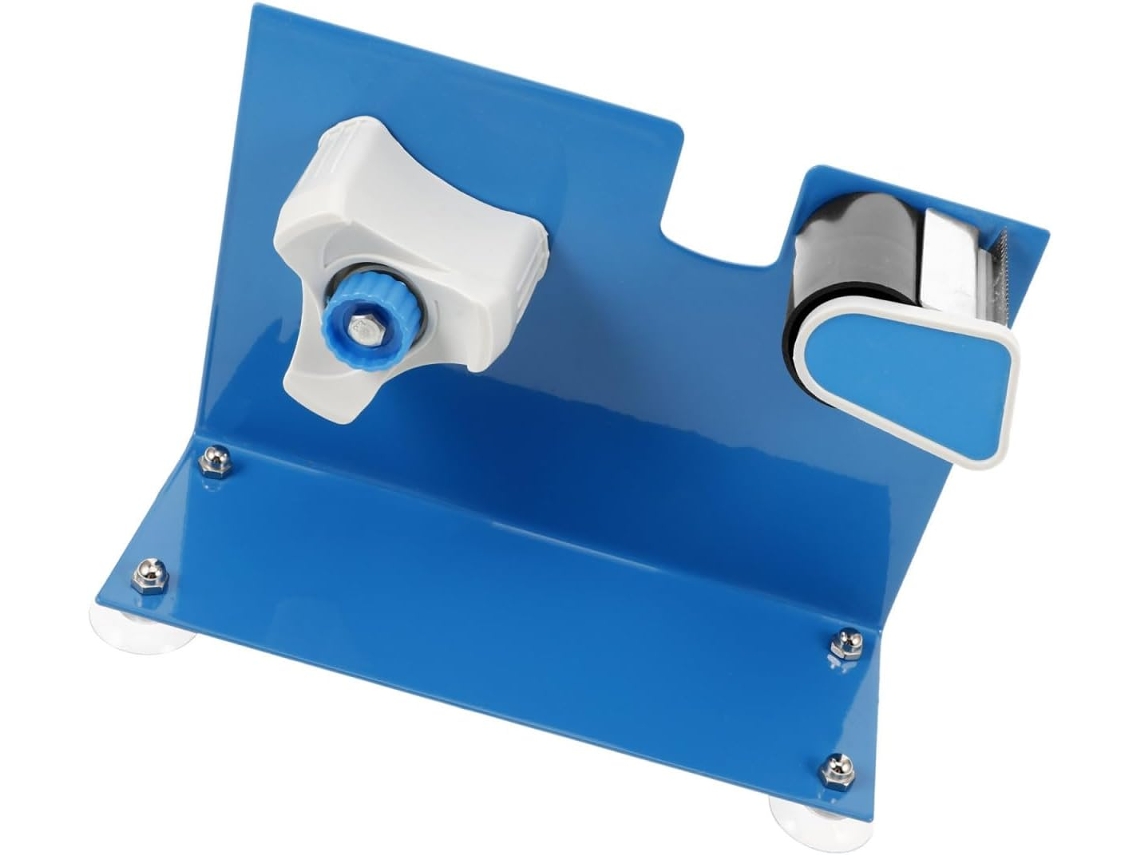 Dispensador de adesivo de mesa reutilizável em ferro fundido da Kisangel com base de sucção, minimiza o risco de vazamentos.