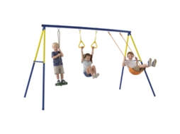 Balanço Infantil 3 em 1 , Ginástica, Exterior (argolas, Disco, Balancé)