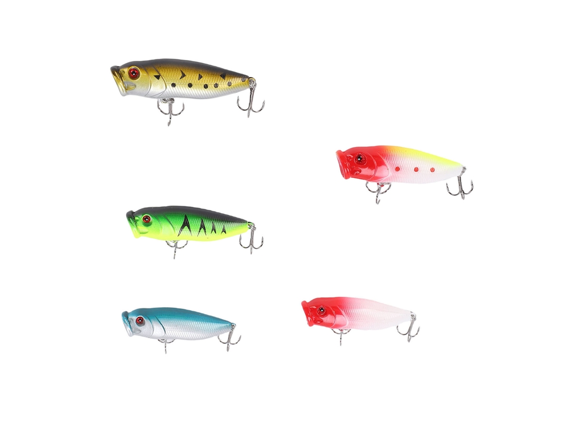 Lure Hard Bait (bionic Fish Lure, Specialized For Bass And Tilapia) 5pcs Bionic Small Popper 6.5cm/9g Fishing Hard Bait