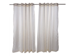 Cortinas Fio Slub (Tamanho 90''x90'', Totalmente Forradas, Com Pregas Ilhós na Parte Superior)