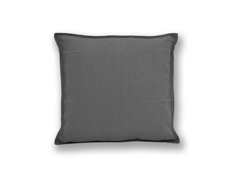 Almofada decorativa linho lavado ALMALINEN Cinzento 45x45cm — Linho | 45x45cm