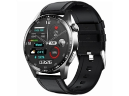 Relógio Inteligente Esportivo F400 Com Monitor De Pressão Arterial E Ecg, Compatível Com Bluetooth, Pulseira De Couro Facpoet