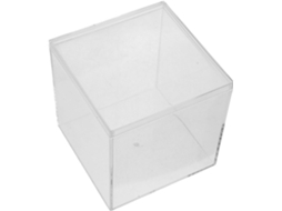 Caixa Pequena De Plástico Transparente Para Doces Casamento, Recipiente Quadrado Elegante Para Exibir E Proteger