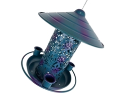 Inoomp Alimentador de Pássaros Decorativo para Jardim, Feito de Ferro, Plataforma Suspensa Equilibrada para Alimentação CHABERLU