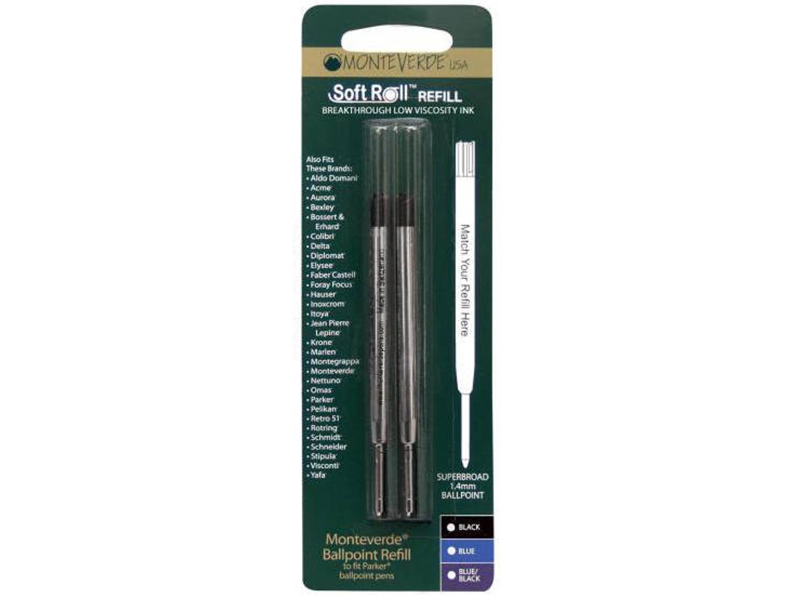 Recarga para Canetas MONTEVERDE Preto