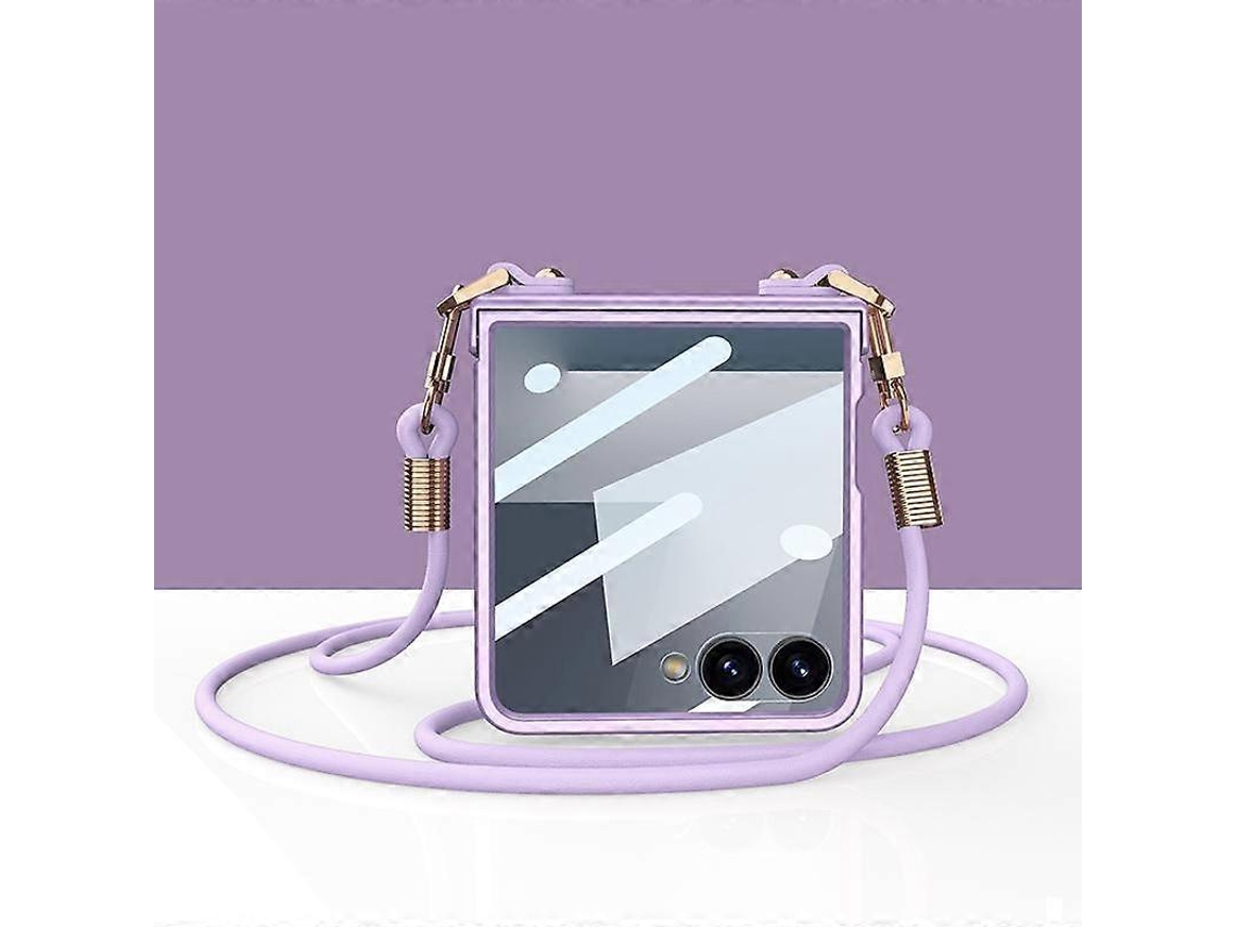 Capa Gkk Integrada Ultrafina Com Dobradiça E Alça Transversal Para Samsung Galaxy Z Flip7 5g