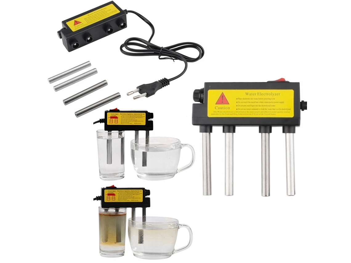 Probador De Agua Con Electrolizador – 4 Electrodos | Acero Y Aluminio | Análisis De Contaminantes