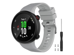 Pulseira De Substituição Watbro Em Silicone Macio Cinza Para Smartwatch Garmin Forerunner 45s