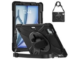 Capa híbrida de silicone para tablet WeBake com suporte giratório e alça de ombro