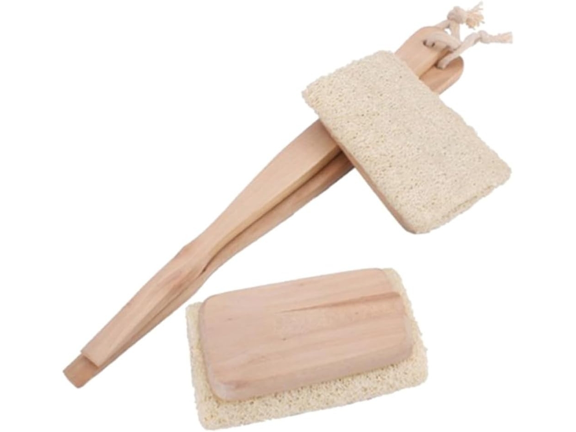 Lurelia Bucha Vegetal De Banho Para Costas E Corpo, Bucha Natural E Com Argola, Uso Diário