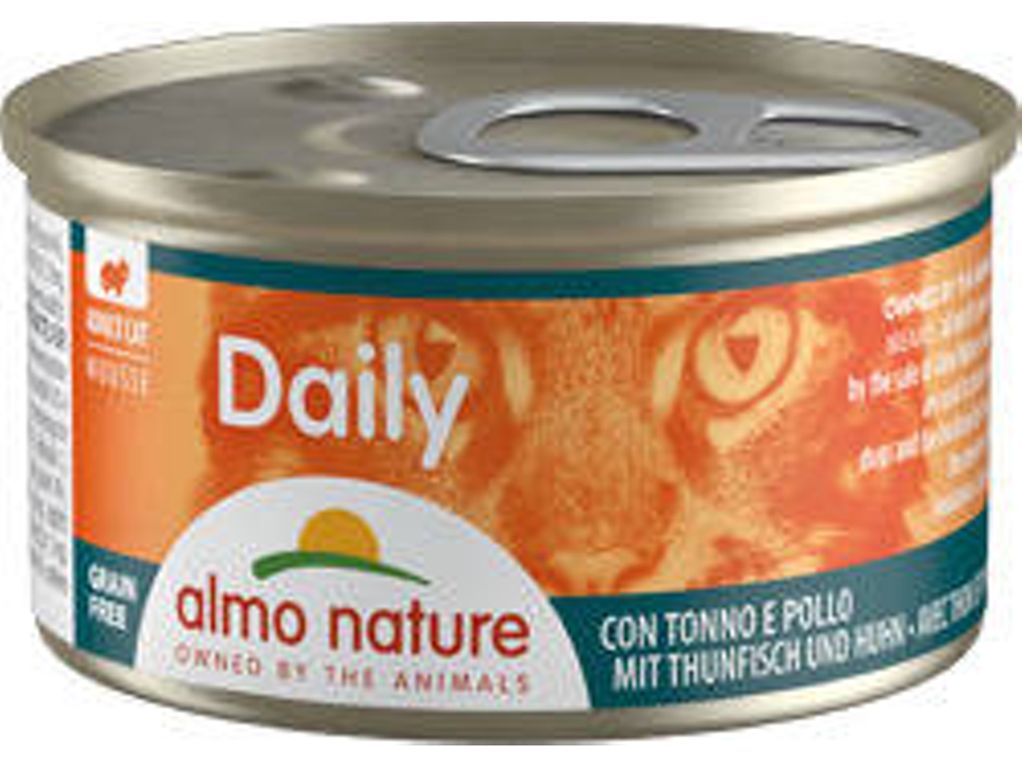 Comida Húmida para Gato ALMO NATURE Daily Mousse With Tuna And Chicken ...