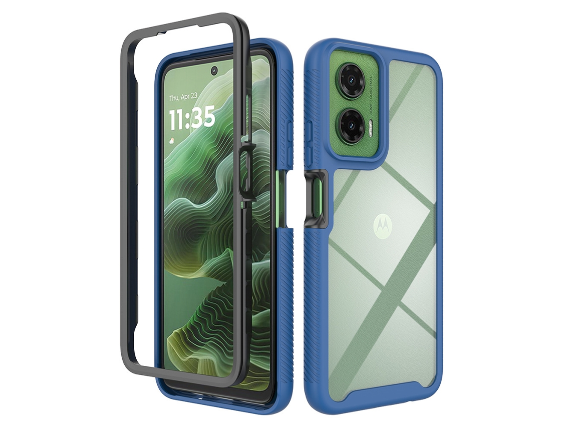 Capa Transparente Digitallab para Motorola Moto G35 Com Pano Filme Roxo