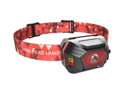 Lanterna Lanterna Led Farol Grande Angular 3 Modos Usb Recarregável Farol Cabeça Camping Tocha Led Luzes De Alerta Lanterna Yizhood (preta)