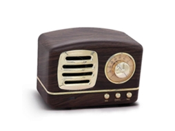 Rádio Portátil Retrô Com Bateria E Alto Falante Bluetooth Olysi Shop
