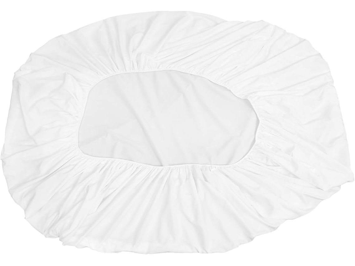 Lençol de Baixo com Elástico, Branco, Feito Algodão. Protetor Colchão Confortável para Proteção e CHABERLU