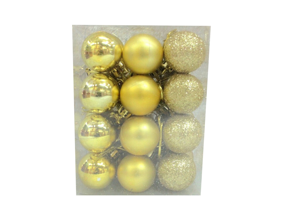 Laxiscreed Pack Com 72 Bolas De Natal Douradas Para Decoração De Árvores E Festas