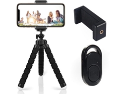2026 tripé Flexível Portátil para Celular 2025 com Controle Remoto e Suporte Universal, Compatível com Iphone/samsung