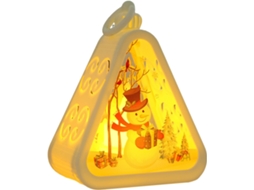 Base de mesa Natalino com suporte, funciona a bateria.