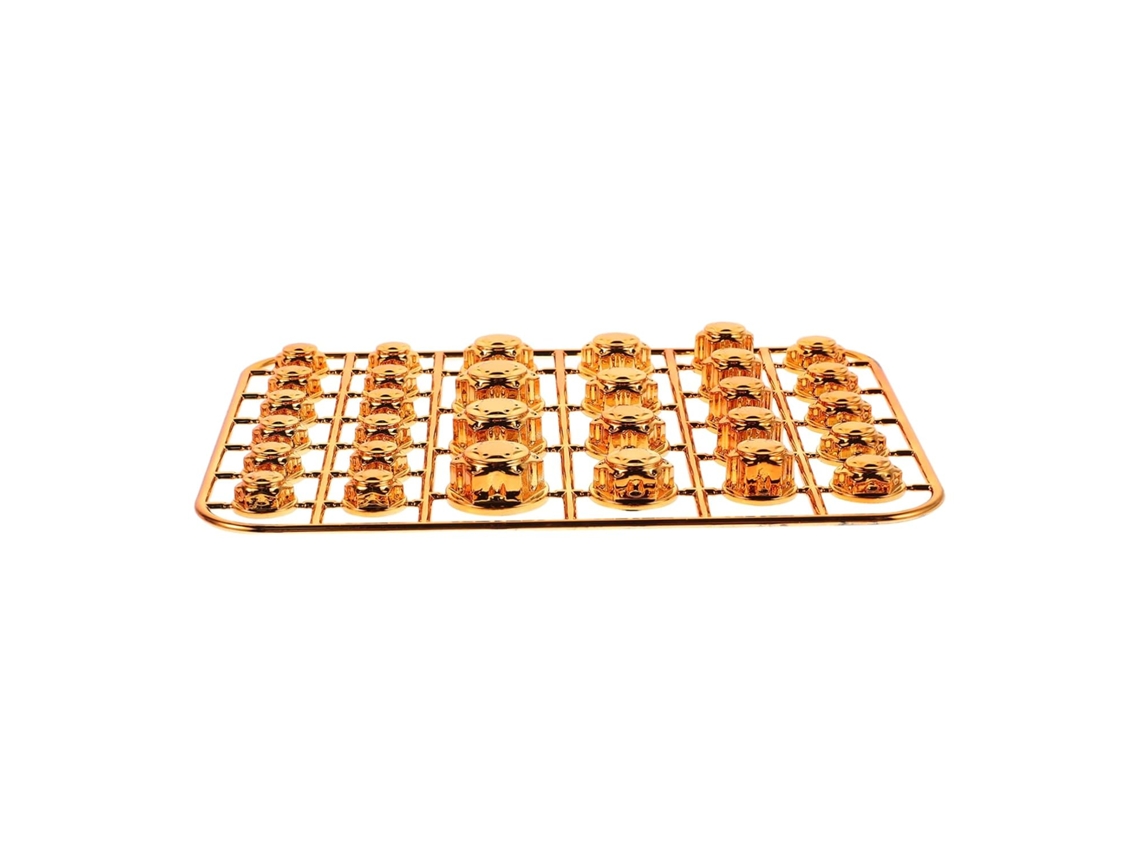 Protetores de motor em ABS dourado para scooters e motocicletas, design sólido e elegante, kit.