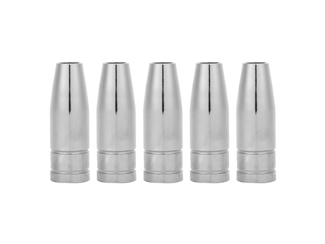 Conjunto de 5 bicos de gás cônicos para tocha MIG MAG MB 15AK, peças consumíveis de 9,5 mm