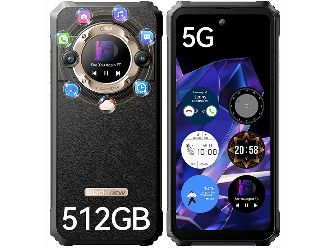 Smartphone 5G BLACKVIEW Bl9000 6.78'' 24 Gb 512 Gb Ouro