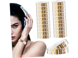 100 Pulseiras Vip para Eventos, Papel Sintético Feitas, Prova D Água, Compressão Nítida E Ingressos, Para Shows