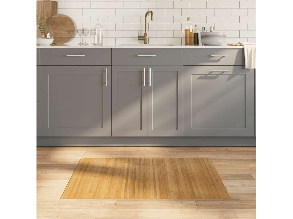 Vidaxl Tapete Retangular 70x100 Cm Bambu Cor Natural