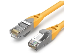 Cabo de rede Rj45 Sftp VENTION Ibhyn Cat.6A/ 15M/ Amarelo
