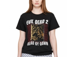 Rockinstone Evil Dead Dead By Dawn Repeating Black Adult T-shirt Size:xxl