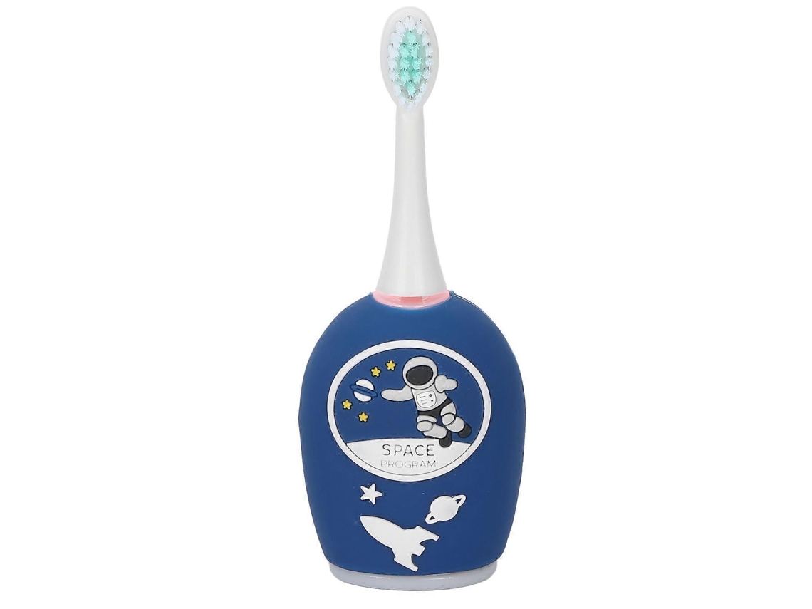 Escova de Dentes Elétrica em Formato U, Feita Silicone Macio, À Prova D'água Ipx7, com Escovação Automática 36 0° para Crianças . GOKOCO (azul)