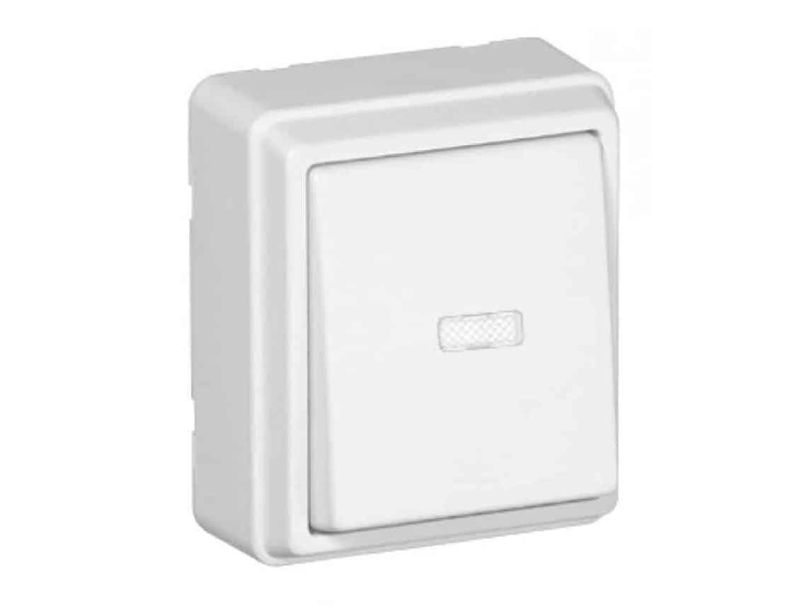 Botão Basculante Luminoso Branco 37152 Cbr EFAPEL