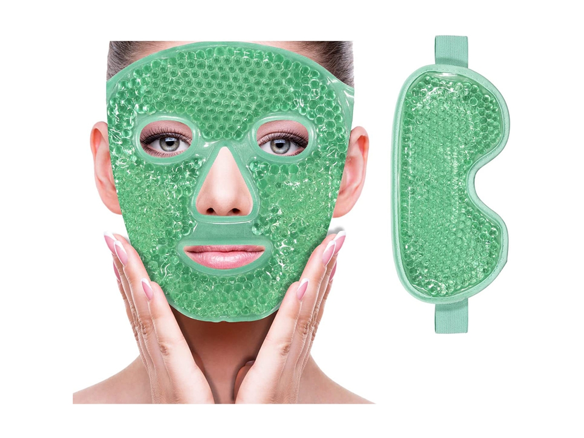 (verde) Máscara Refrescante Para Os Olhos, Máscara De Compressa De Gelo, Pode Clarear Olheiras E Reduzir Bolsas Sob Os Olhos.
