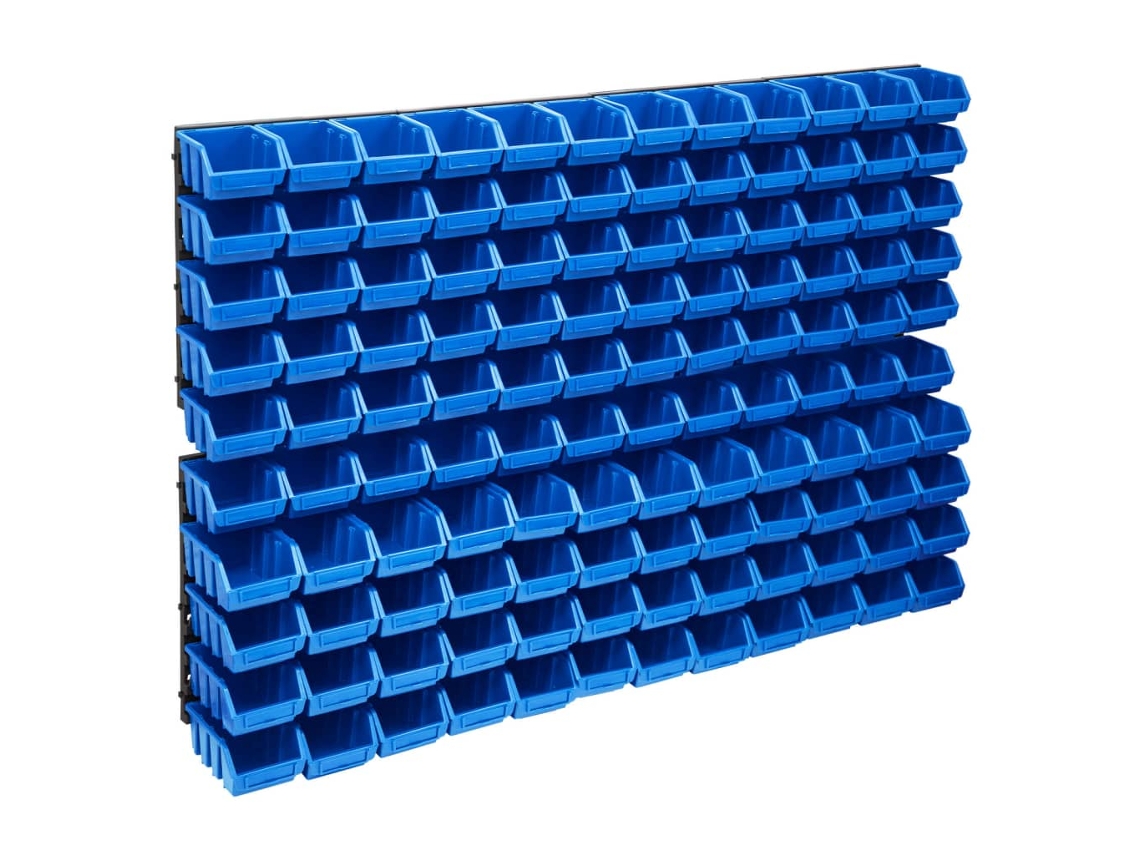 Storage Bin Kit, Storage Bin Kits Vidaxl Azul Plástico