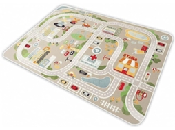 Tapete De Estrada Infantil Com Mapa Urbano, Para Brincar Com Carrinhos, Pista Educativa Para Quarto E Sala De Jogos 60*90cm