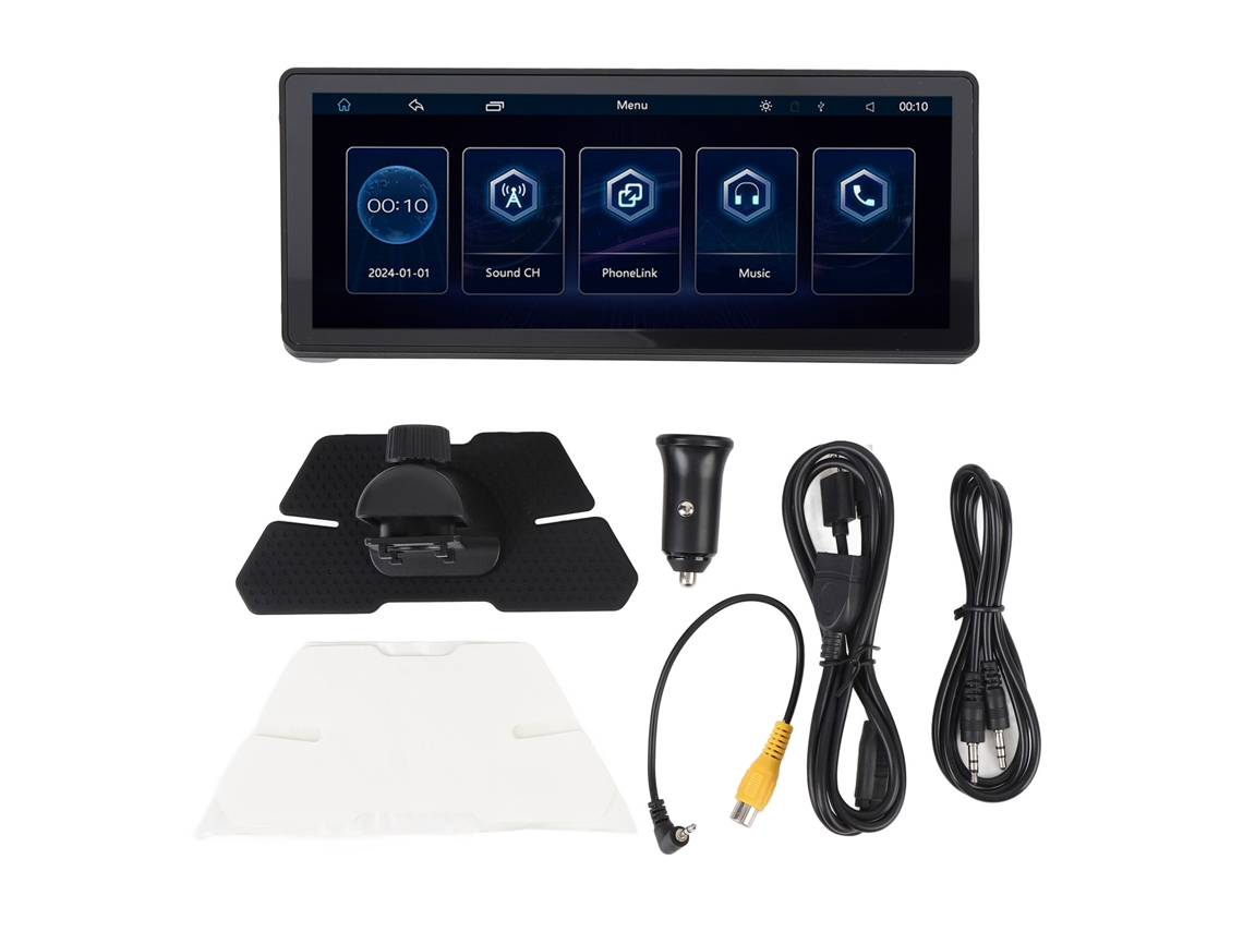 Rádio Carro 10.26" Fhd Ips Touch Carplay Bluetooth Câmera