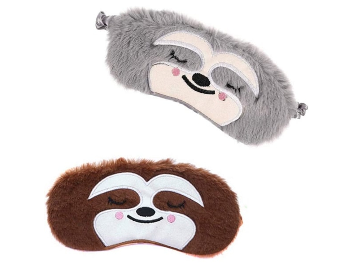 2 Peças de Venda Divertida para os Olhos, Macia e Fofa, Estampa de Bicho preguiça AQUAFORGE