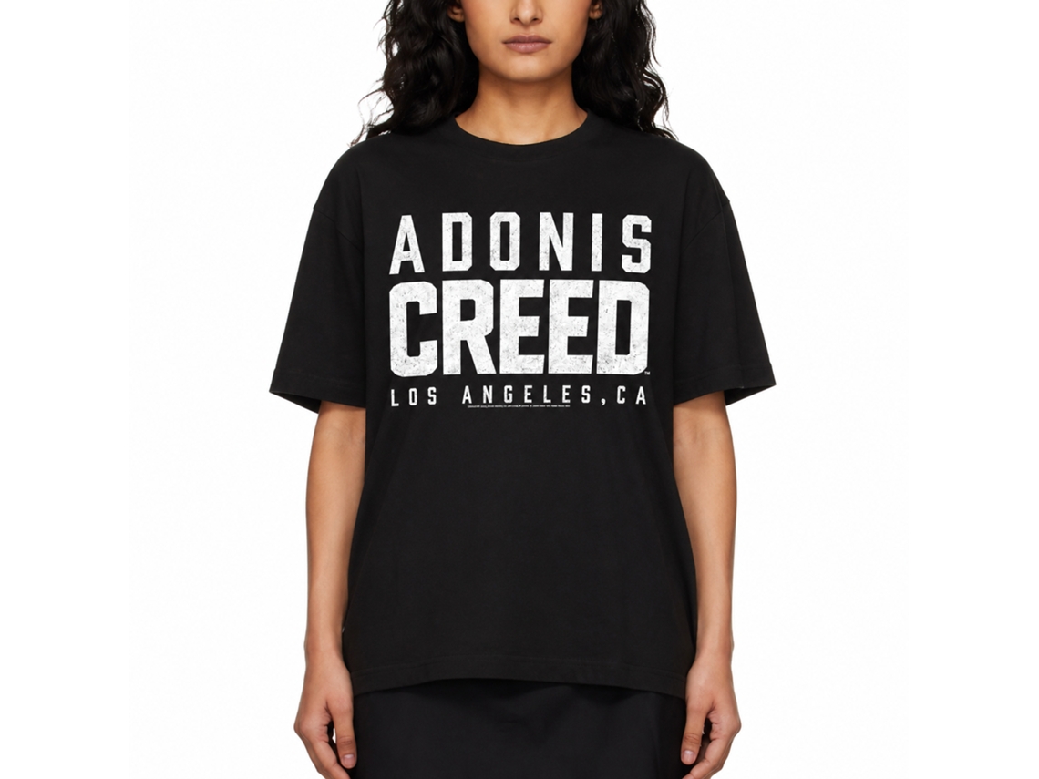 Rockinstone Rocky Movie Adonis Creed Black Adult T-shirt Size:m