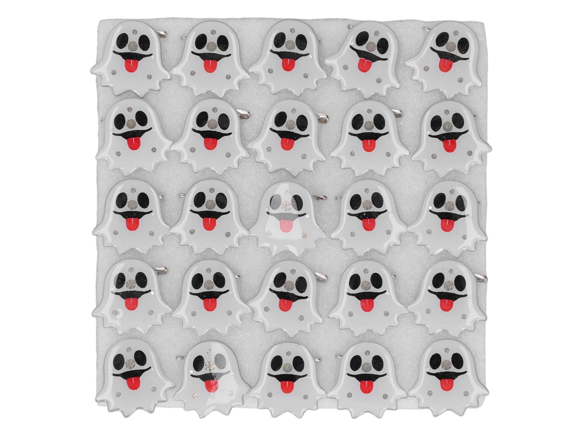 25 Broches Halloween Luzes Coloridas com Pilhas